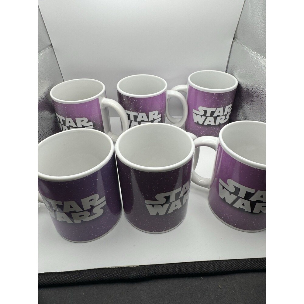 Set Of 6 Star Wars Galerie Coffee Cups Darth Vader R2D2 Storm Trooper Yoda Boba